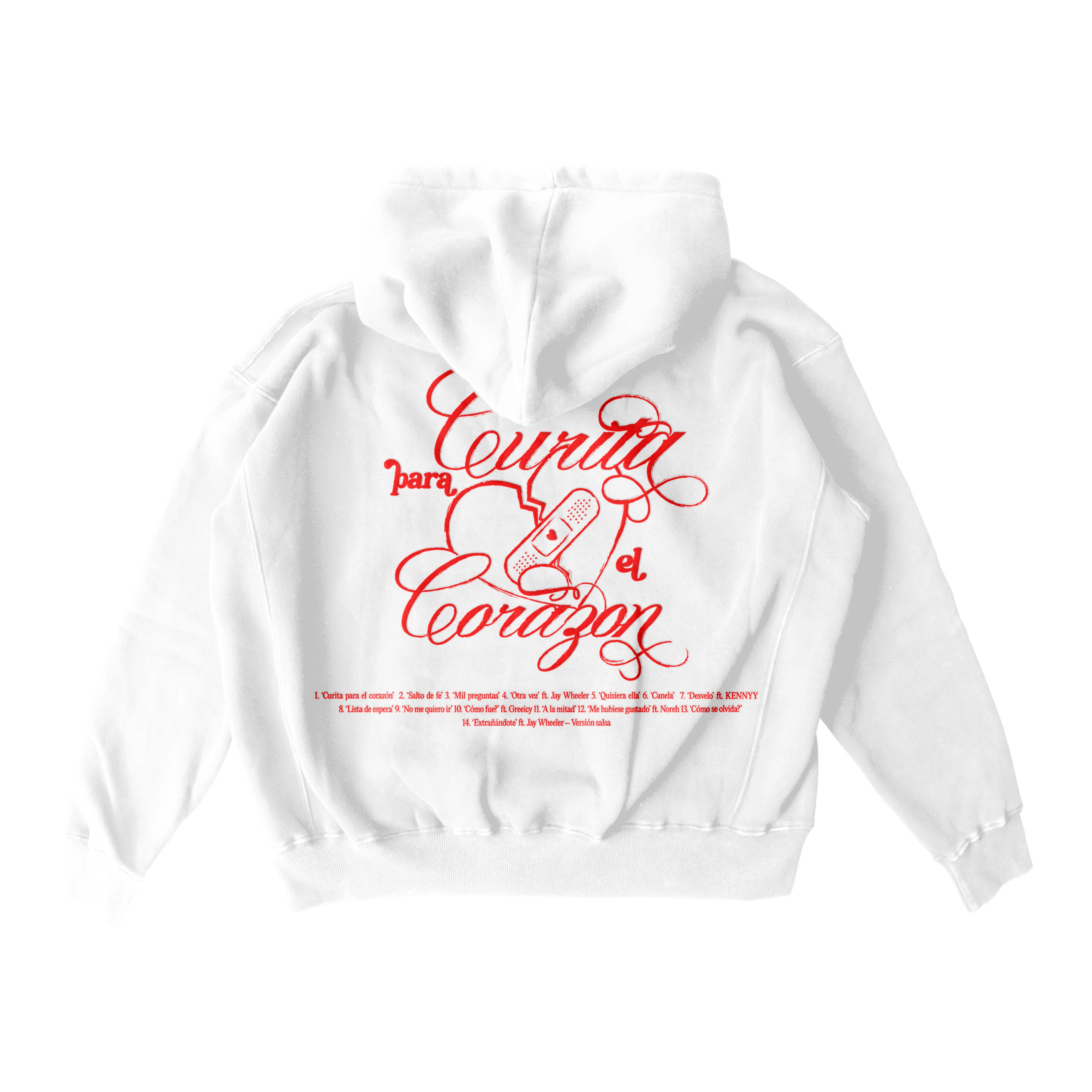 Curita Para El Corazon Hoodie (White) 3 Curita Para El Corazon Hoodie (White)