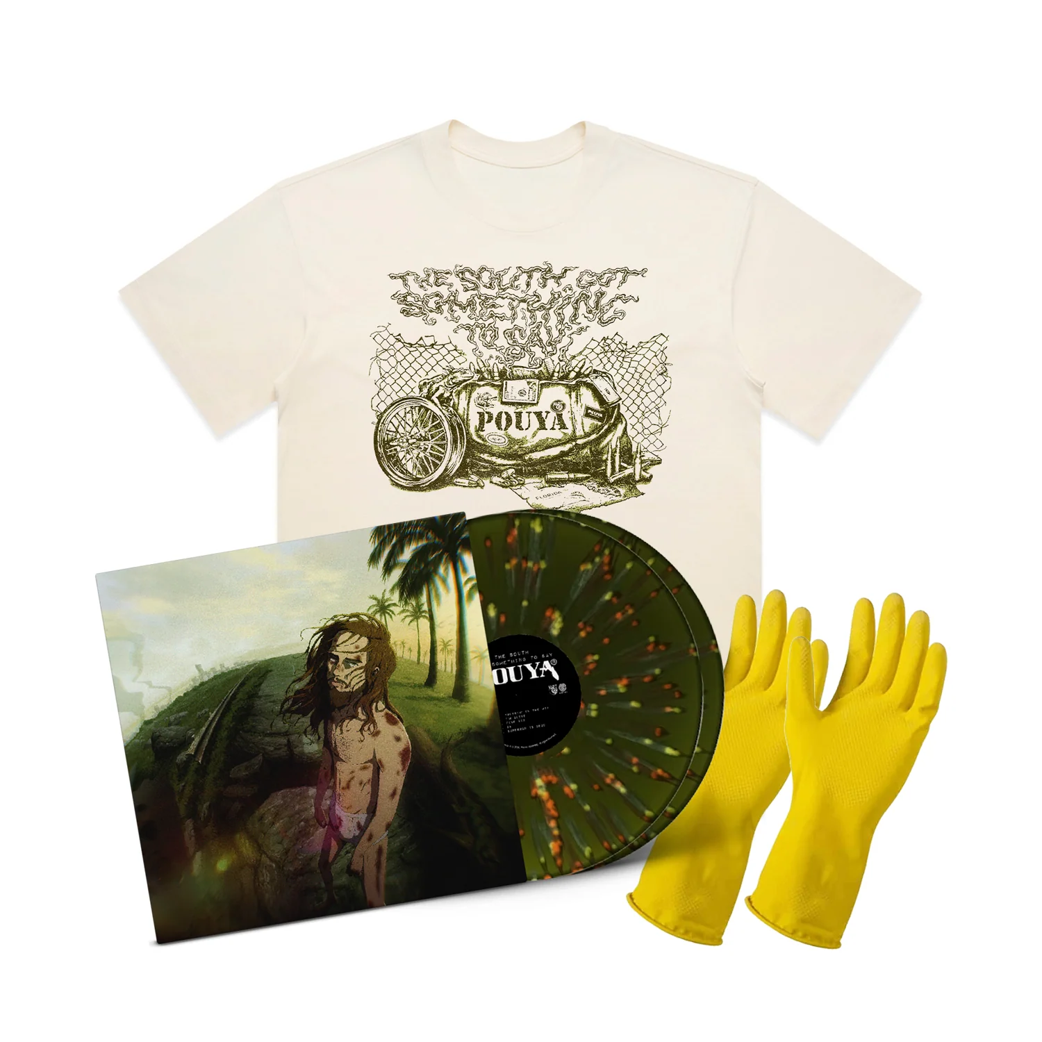 Pouya - The South Got Something To Say (SWAMP SPLATTER VINYL BUNDLE) 3 Pouya - The South Got Something To Say (SWAMP SPLATTER VINYL BUNDLE)