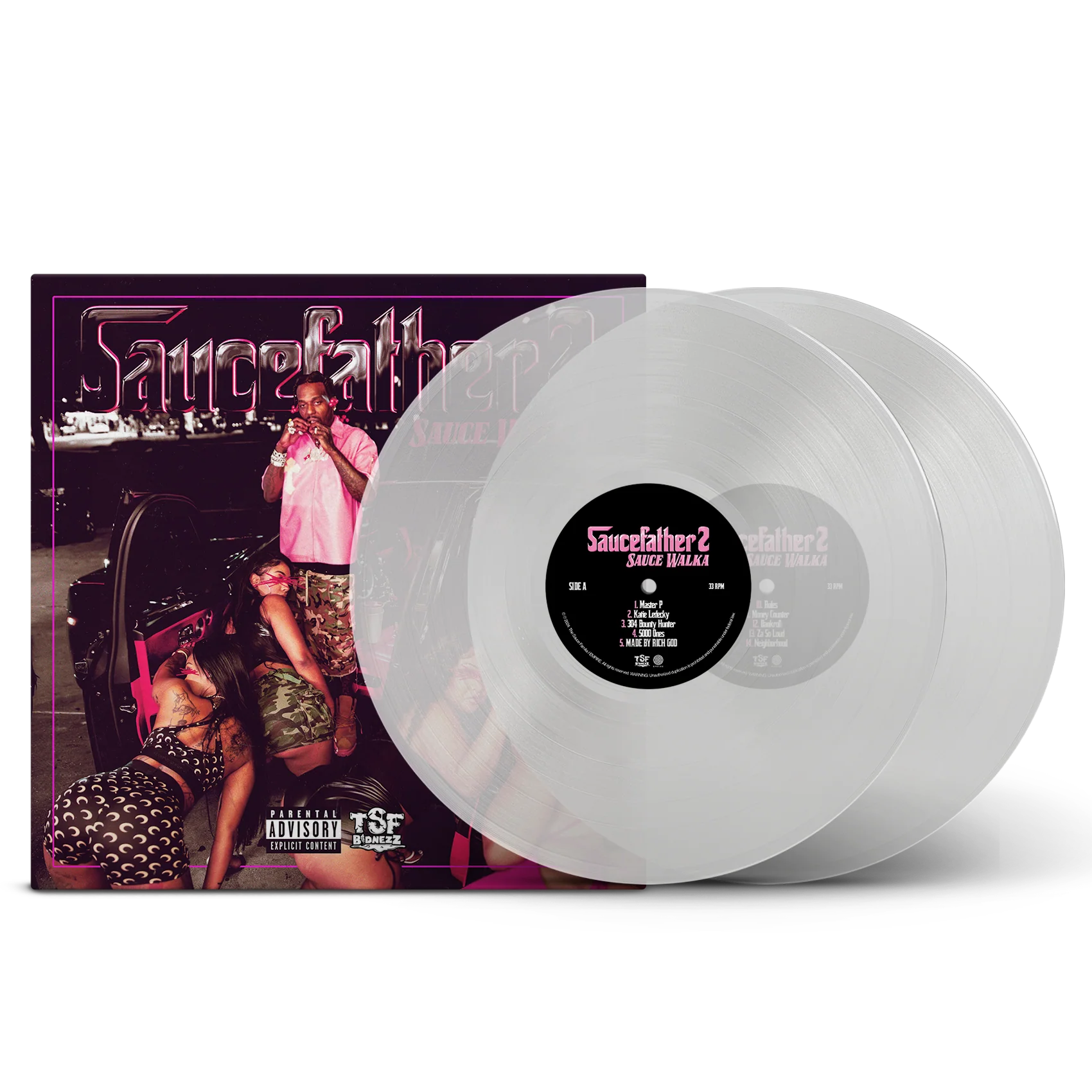 Sauce Walka - Saucefather 2 Vinyl (Clear) 3 Sauce Walka - Saucefather 2 Vinyl (Clear)