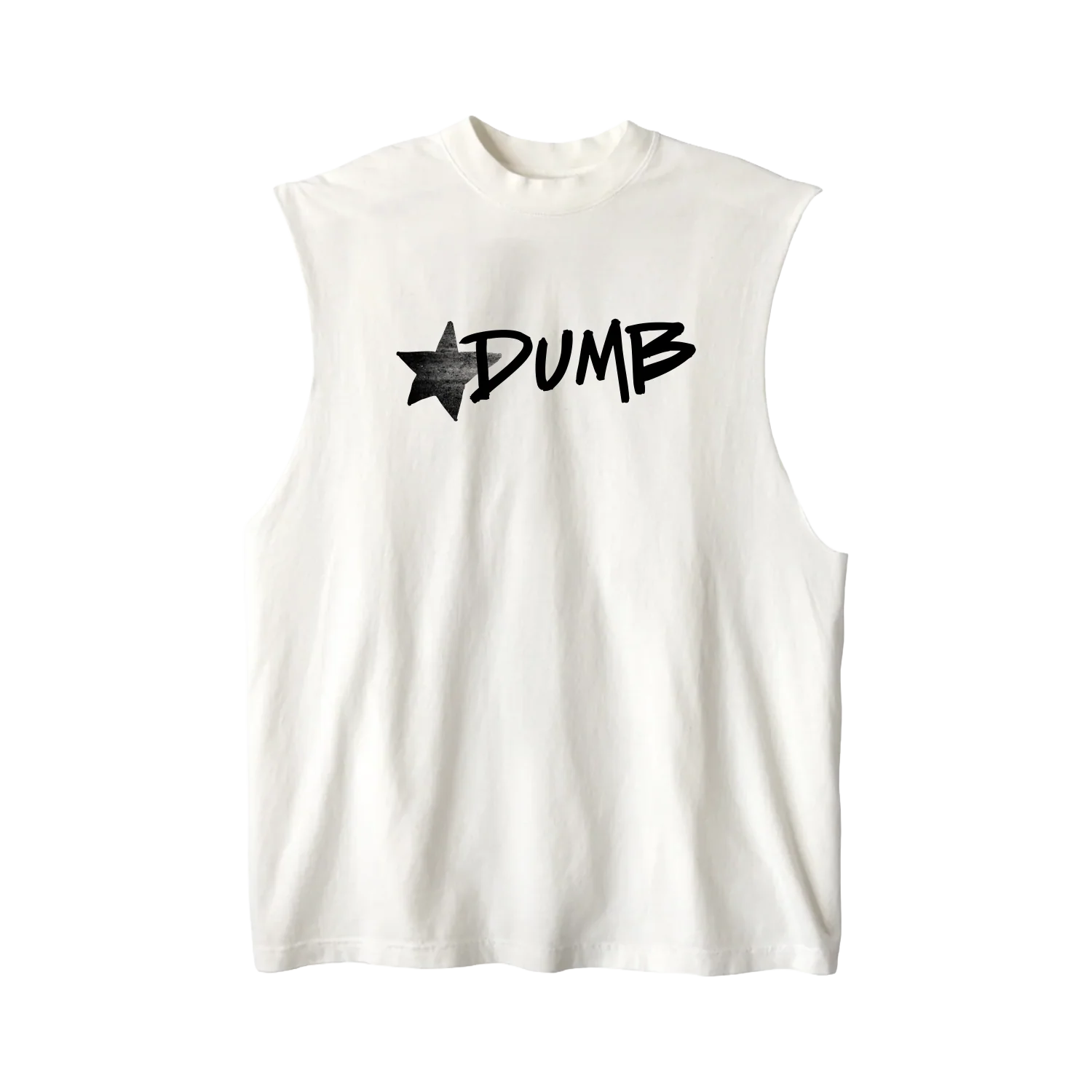 JORDY - DUMB Muscle Tee (Black Logo)