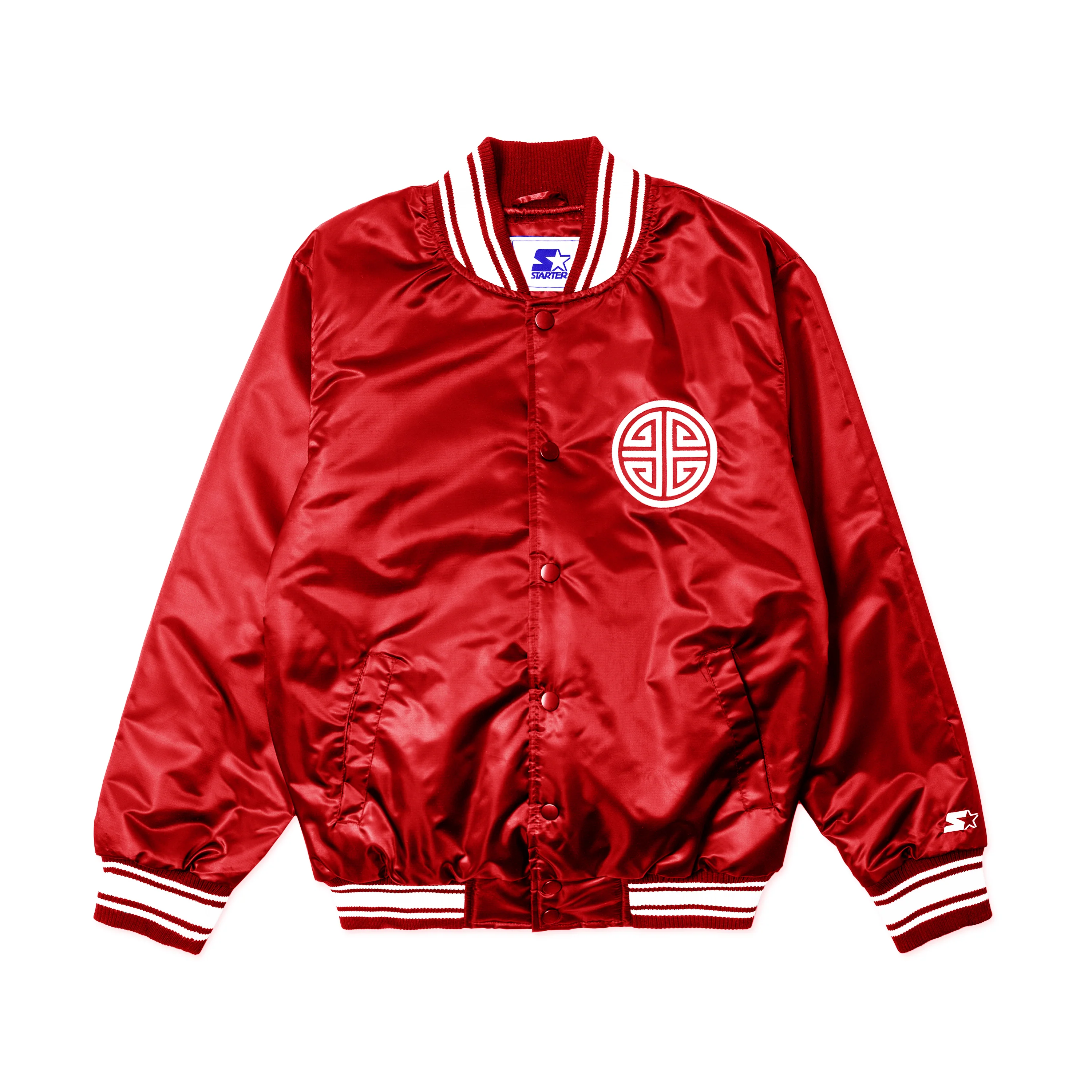 EMPIRE All-Star Satin Starter Jacket (Red) 9 EMPIRE All-Star Satin Starter Jacket (Red)