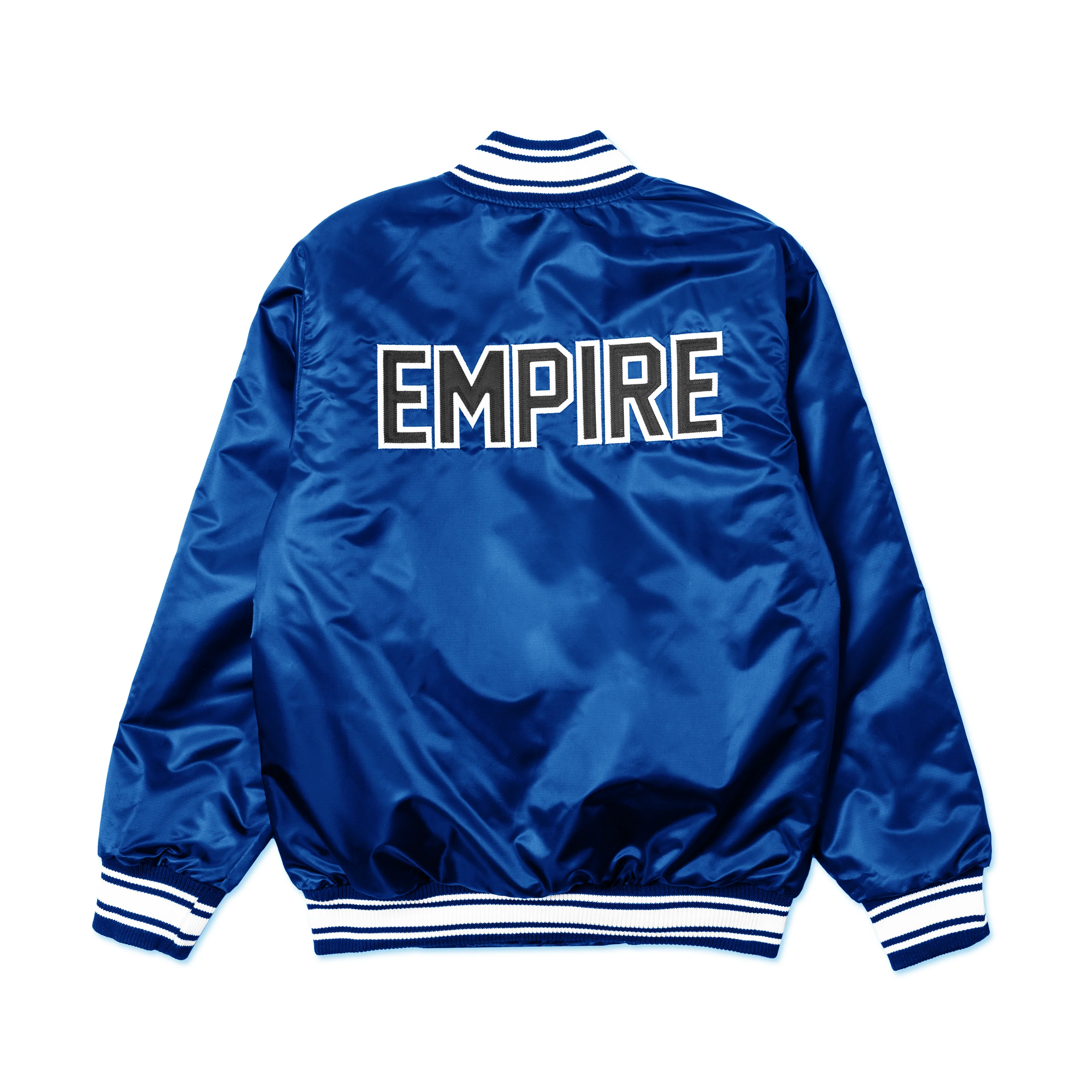EMPIRE All-Star Satin Starter Jacket (Blue) 2 EMPIRE All-Star Satin Starter Jacket (Blue)