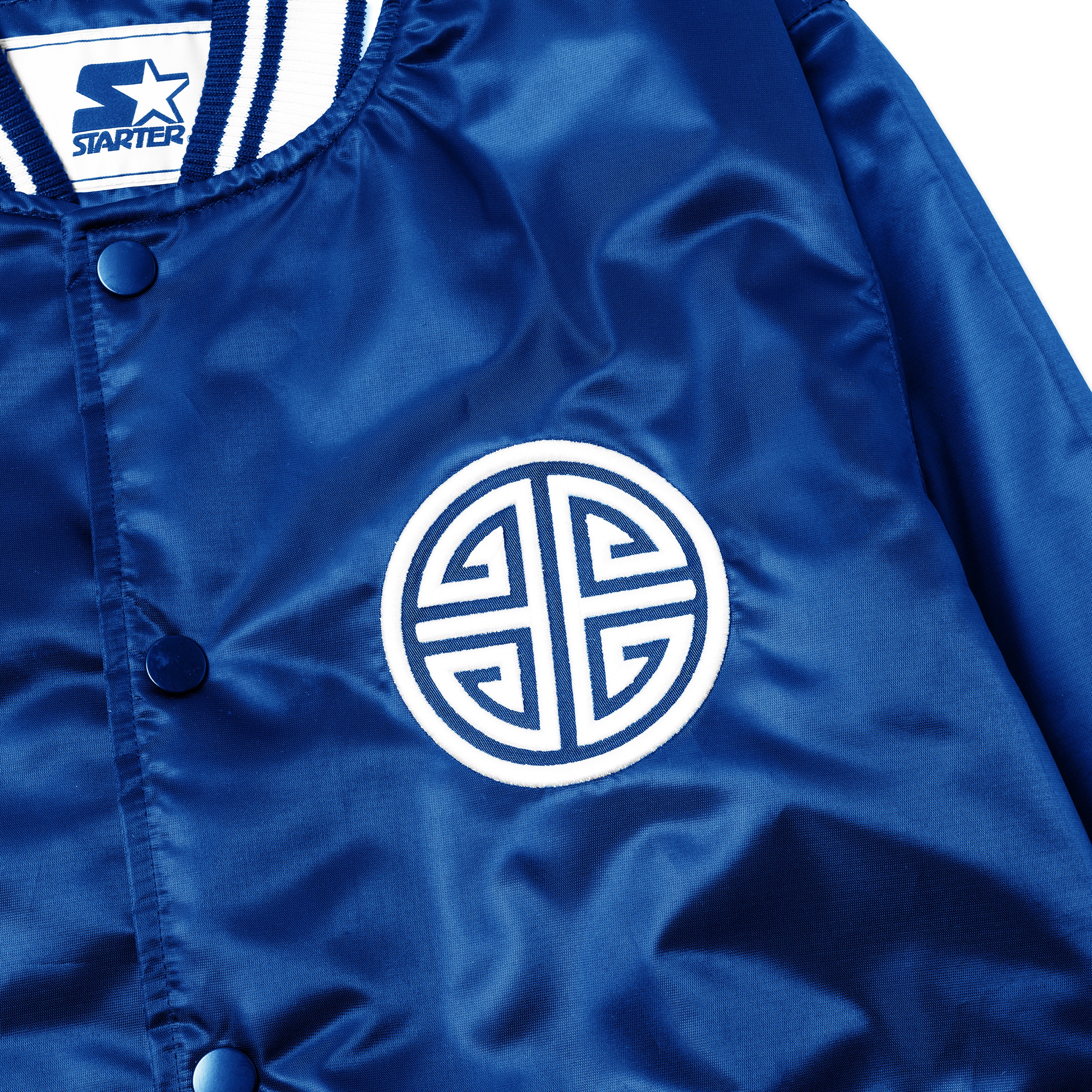 EMPIRE All-Star Satin Starter Jacket (Blue) 3 EMPIRE All-Star Satin Starter Jacket (Blue)