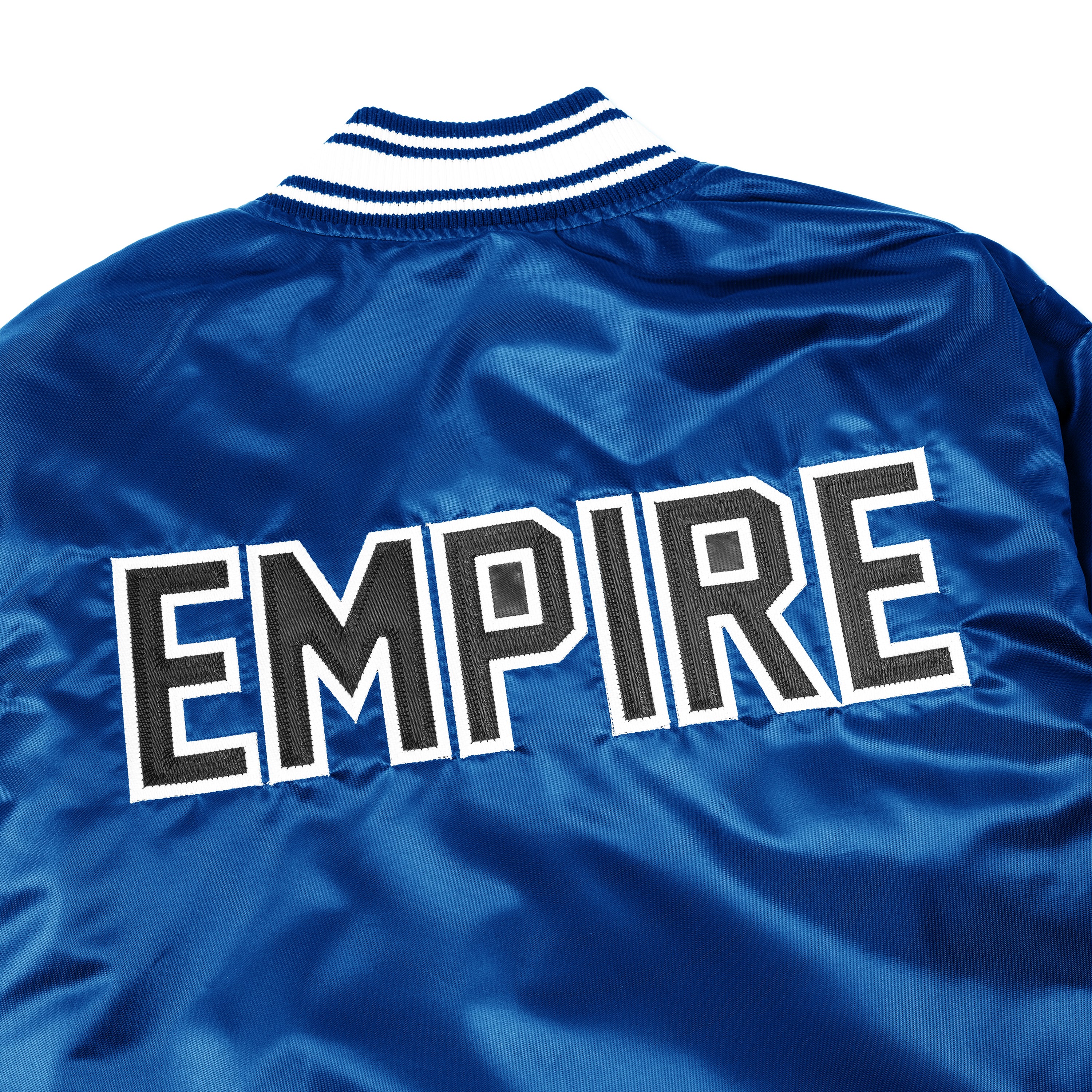EMPIRE All-Star Satin Starter Jacket (Blue) 4 EMPIRE All-Star Satin Starter Jacket (Blue)