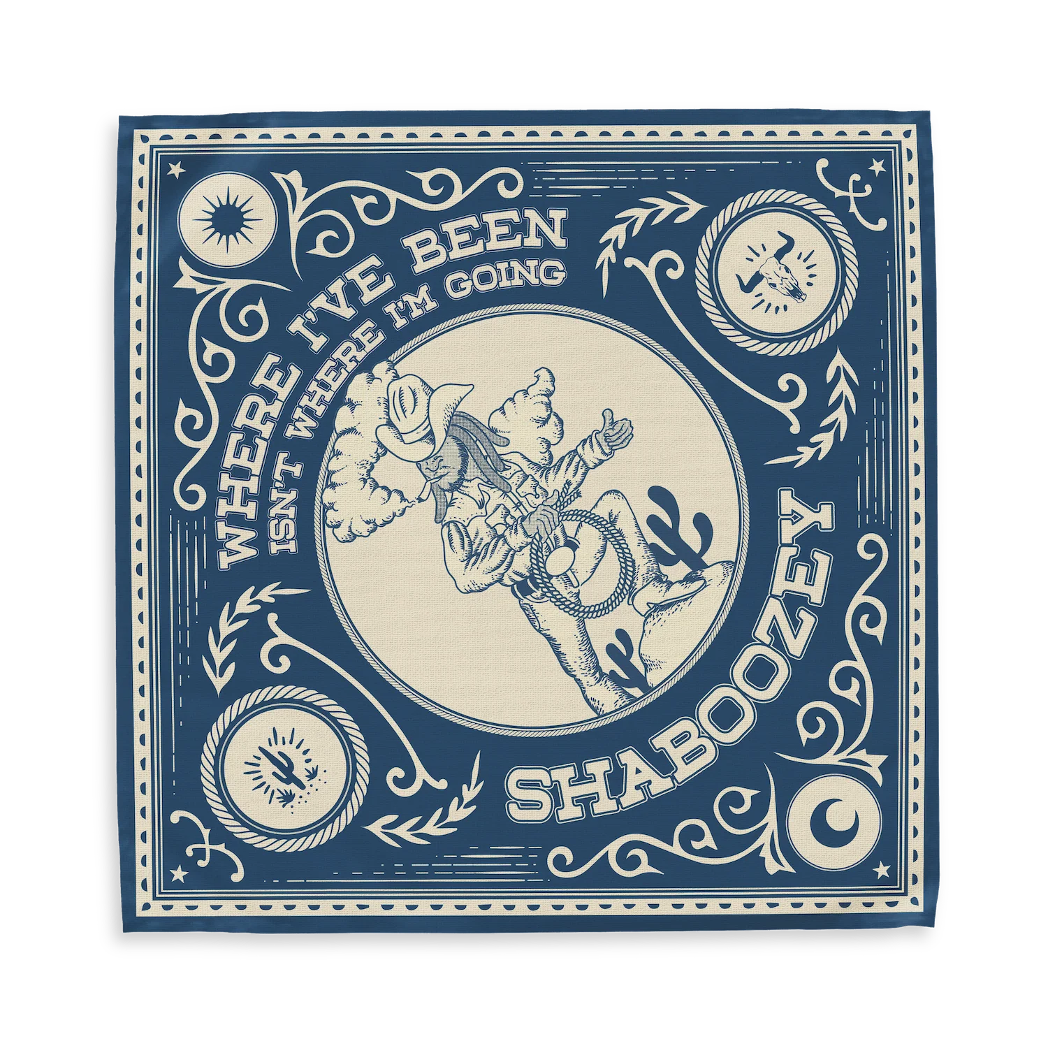 Where I've Been, Isn't Where I'm Going Bandana (Navy)