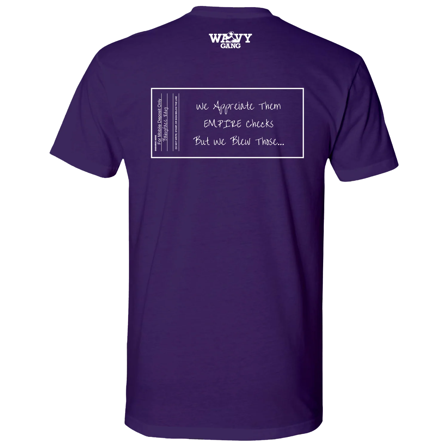 EMPIRE Checks Purple T-Shirt 2 EMPIRE Checks Purple T-Shirt
