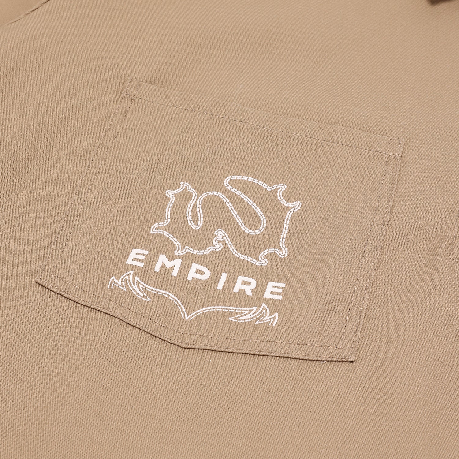 EMPIRE x 11WRK - Work Shirt (Khaki) 3 EMPIRE x 11WRK - Work Shirt (Khaki)