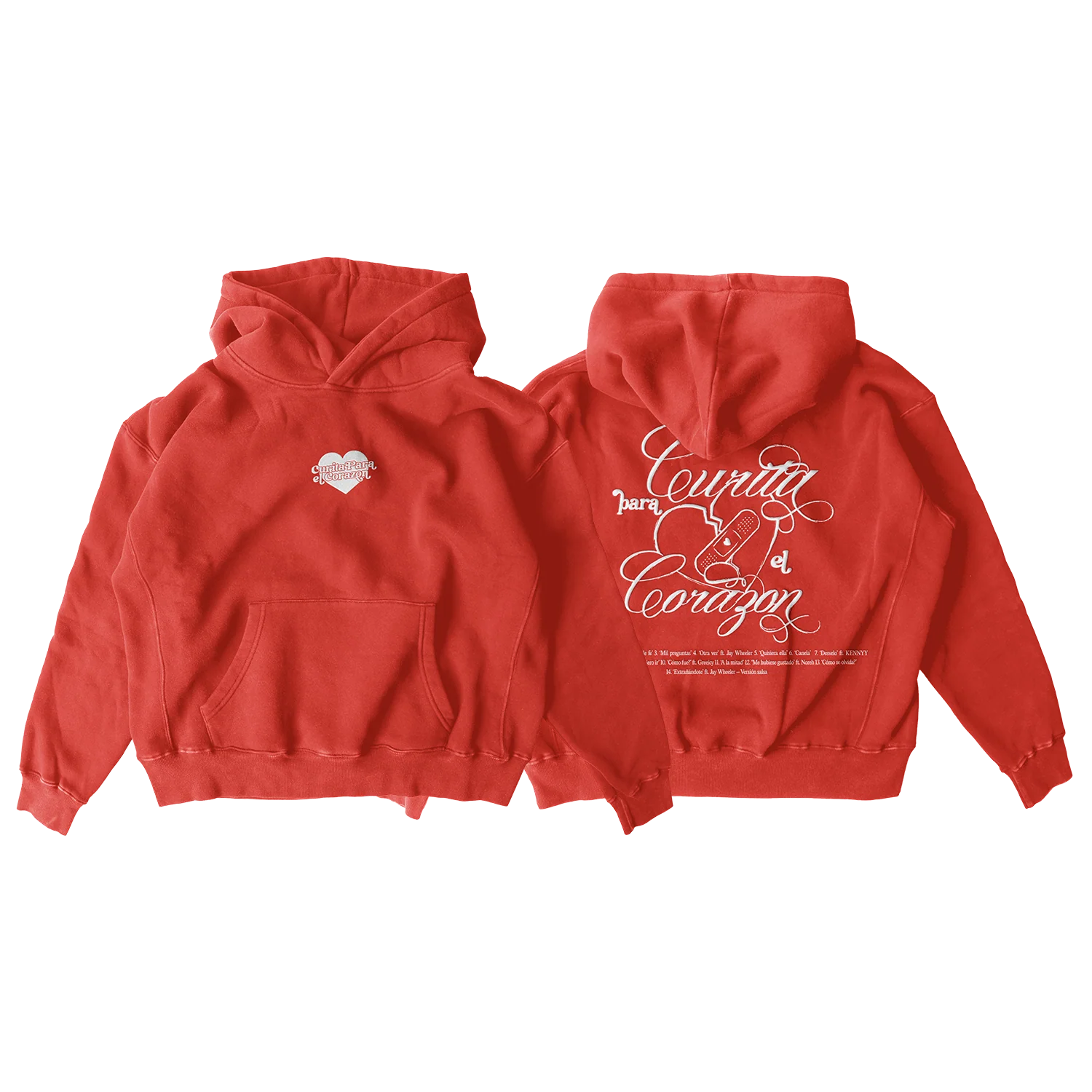 Curita Para El Corazon Hoodie (Red) 2 Curita Para El Corazon Hoodie (Red)