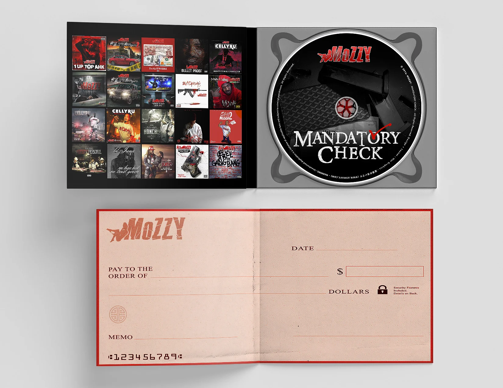 Mozzy - Mandatory Check Autographed CD 3 Mozzy - Mandatory Check Autographed CD