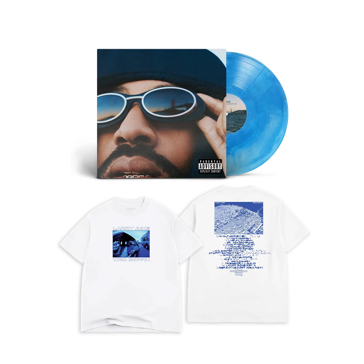 Who Coppin Vinyl & Machinist T-Shirt Fan Pack - Blue Galaxy 2 Who Coppin Vinyl & Machinist T-Shirt Fan Pack - Blue Galaxy