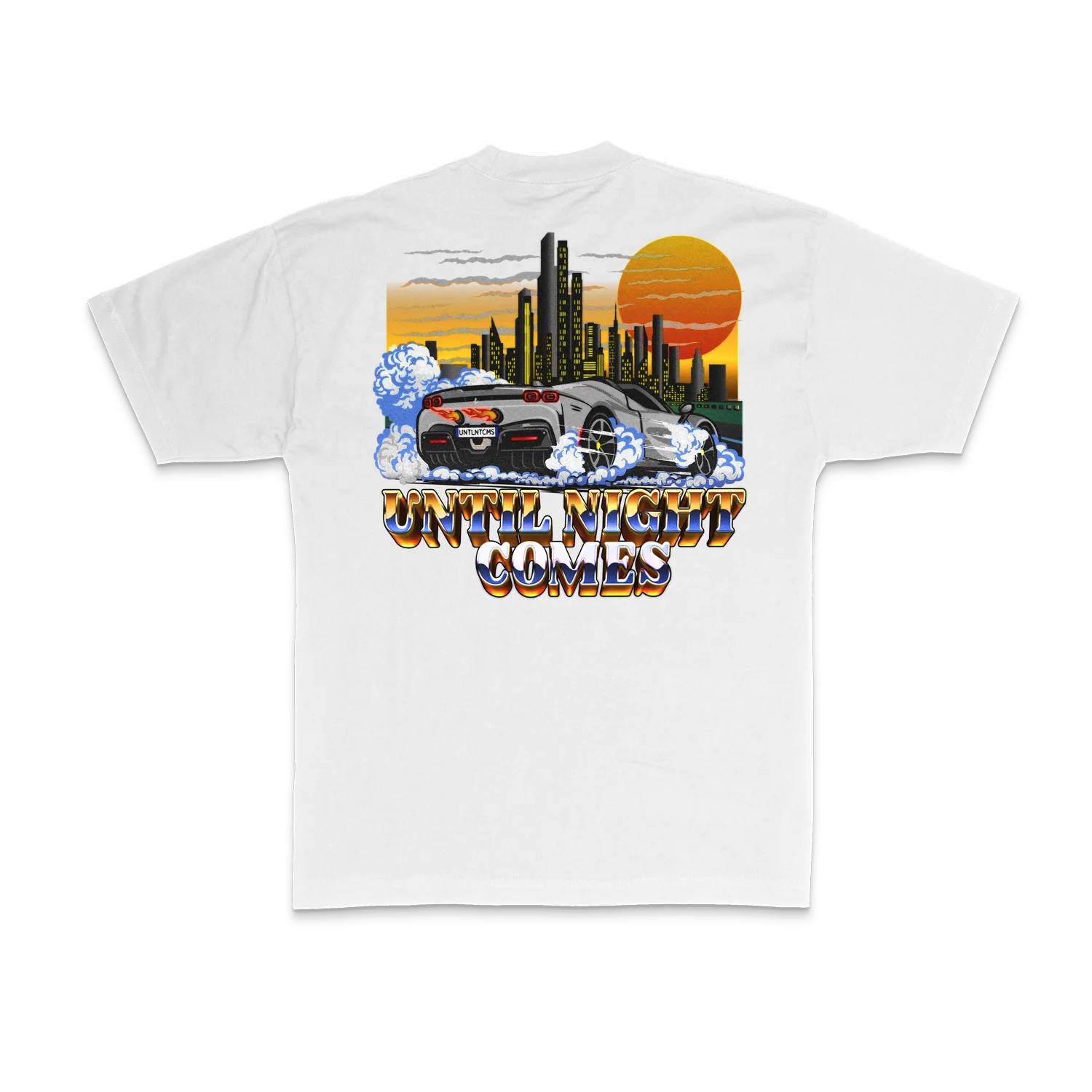 Until Night Comes - Cityscape T-Shirt (White) 2 Until Night Comes - Cityscape T-Shirt (White)