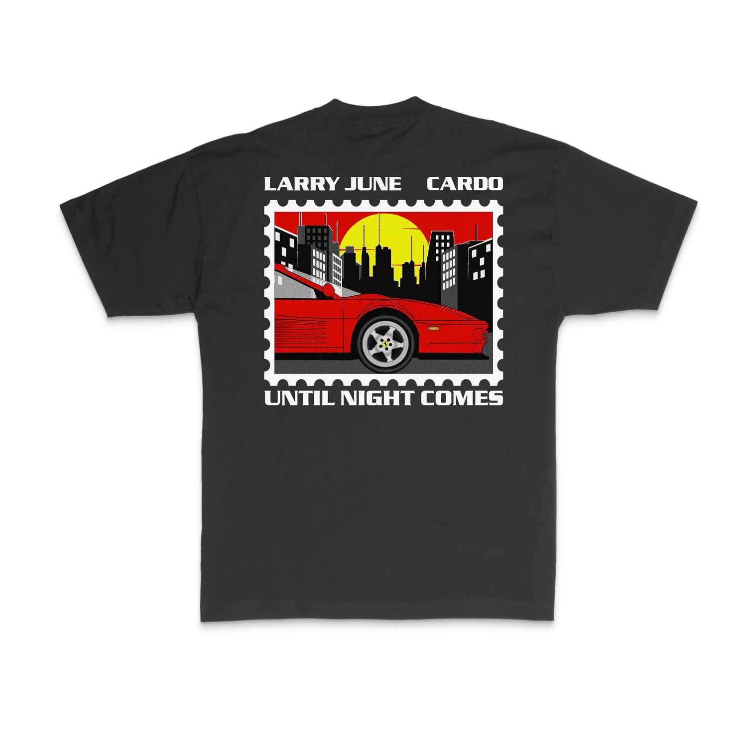 Until Night Comes - Postage T-Shirt (Black) 2 Until Night Comes - Postage T-Shirt (Black)