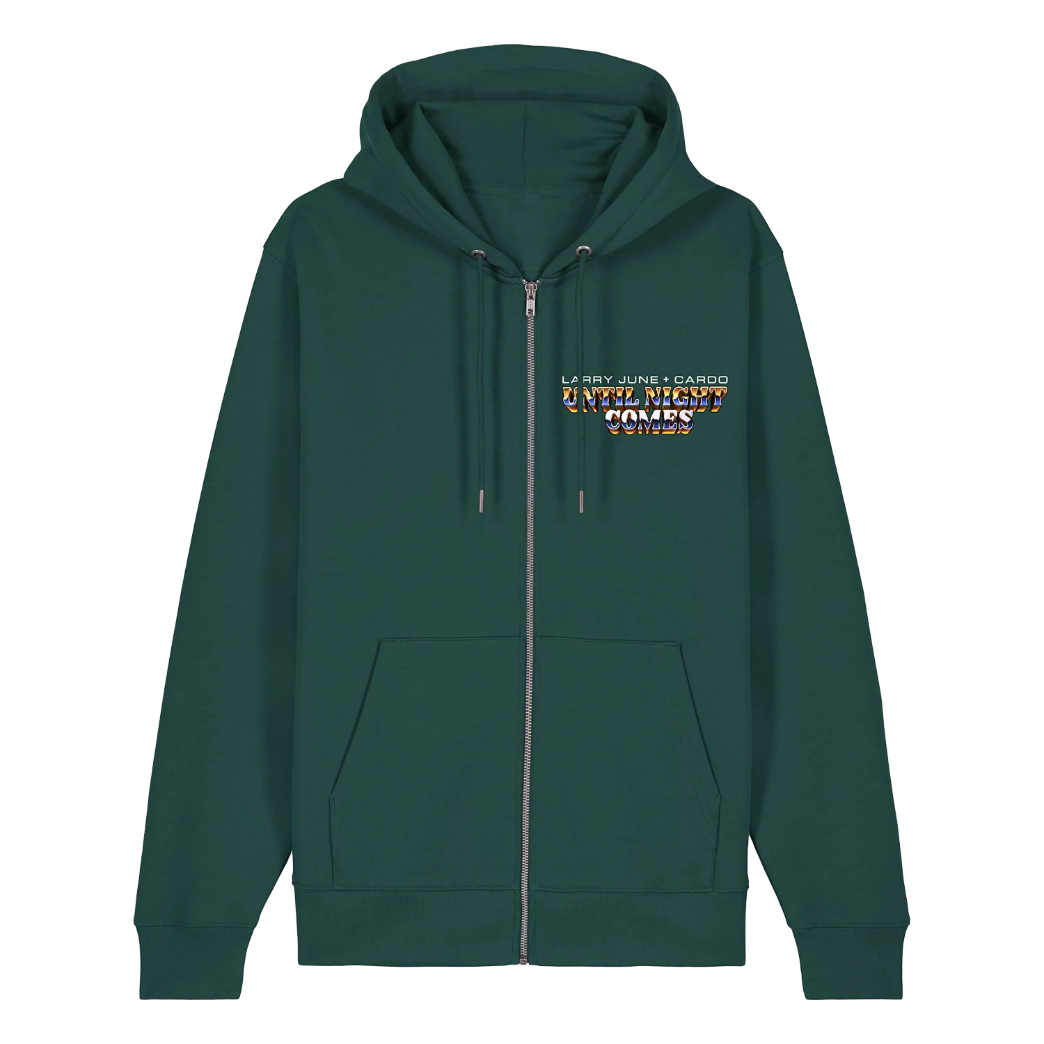 Until Night Comes - Cityscape Zip Hoodie (Pine Green)