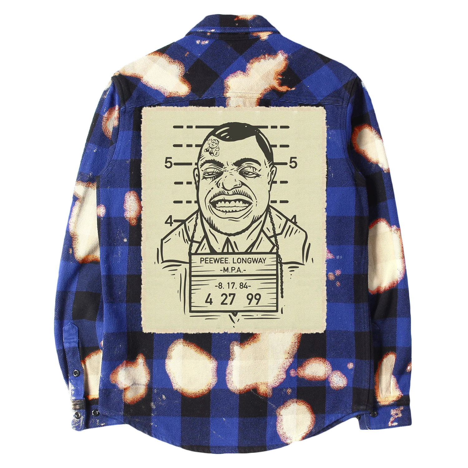 Longway Sinatra Blue Splattered Flannel 2 Longway Sinatra Blue Splattered Flannel