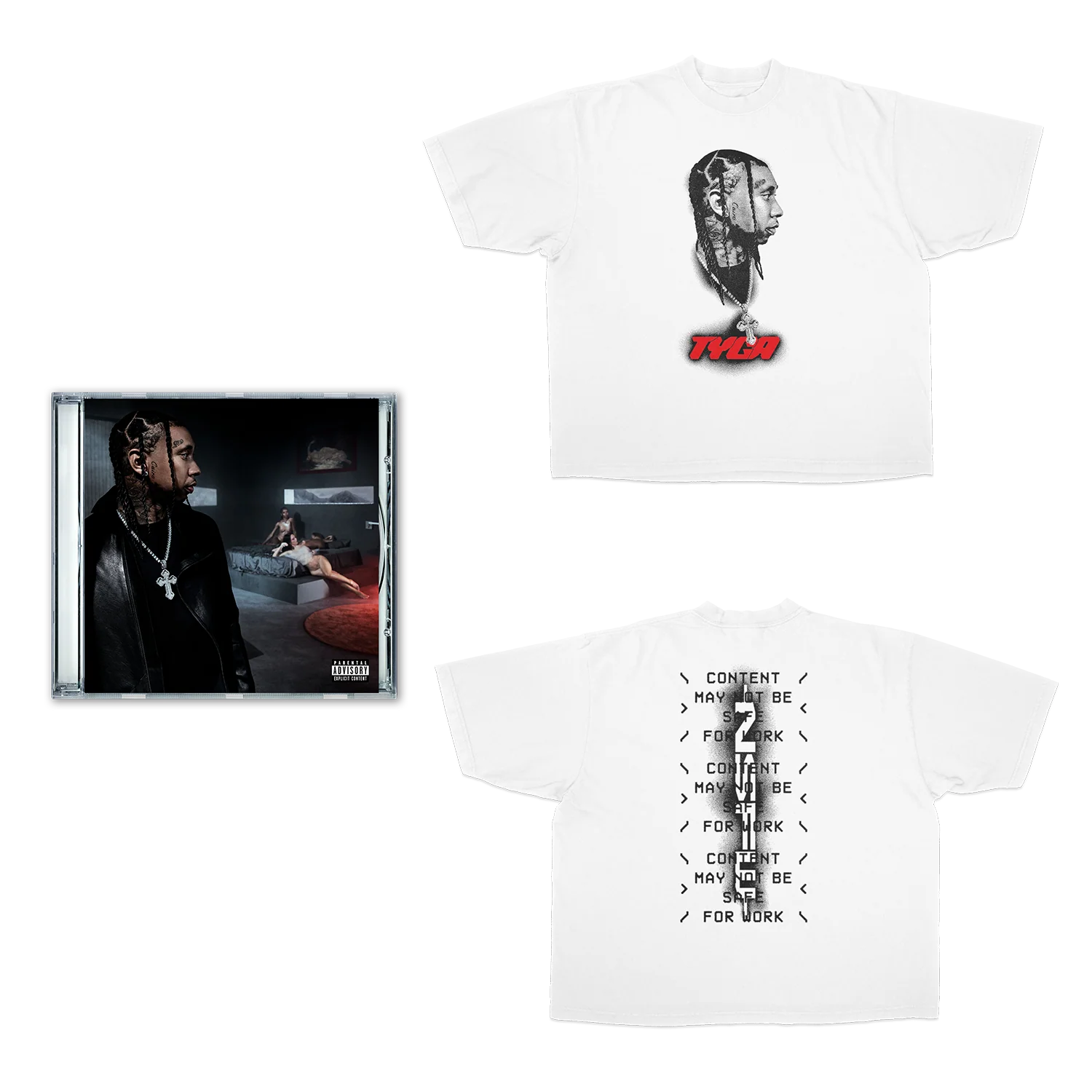 NSFW Album Portrait T-Shirt CD Fan Pack 2 NSFW Album Portrait T-Shirt CD Fan Pack