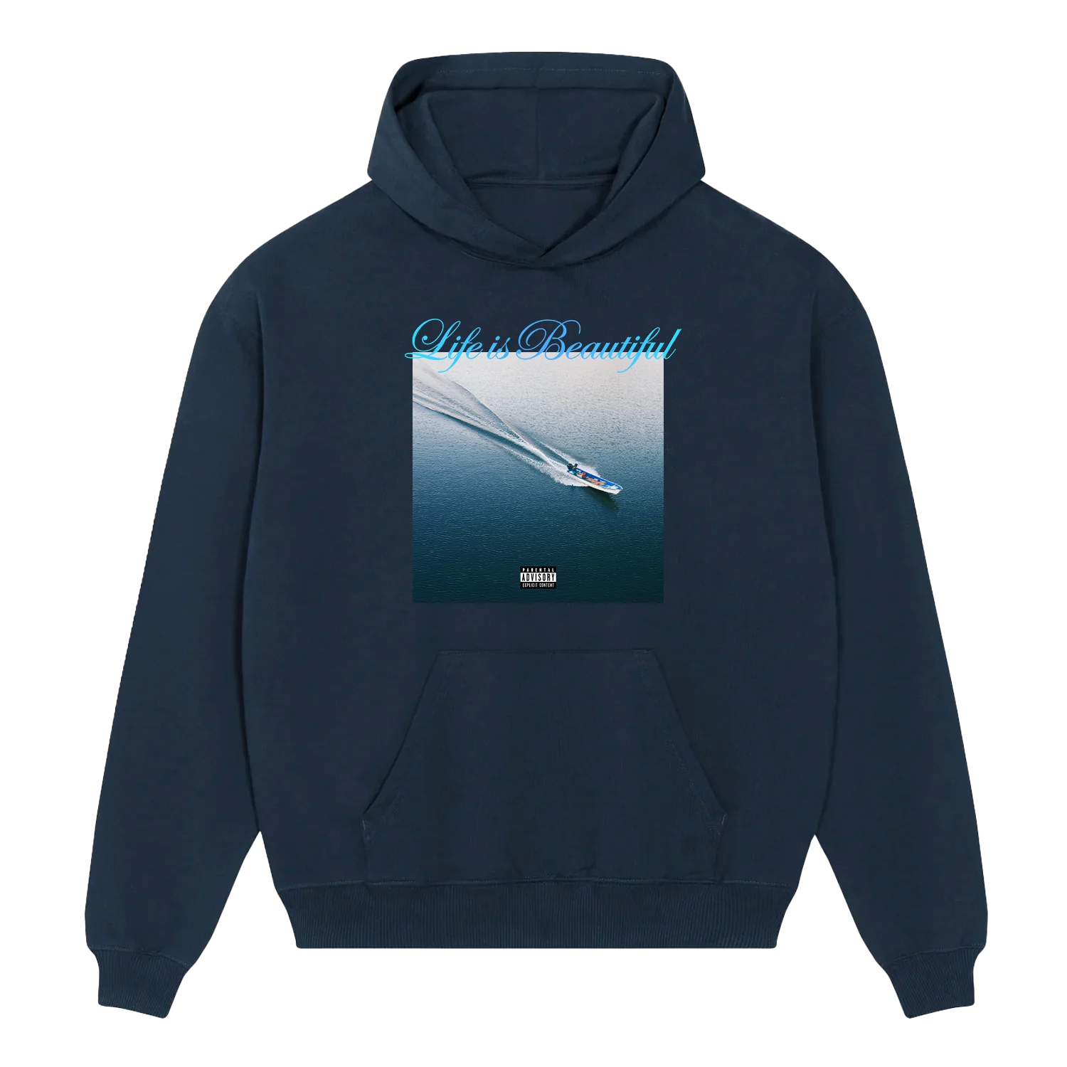 Life is Beautiful Album Hoodie (Navy) 2 Life is Beautiful Album Hoodie (Navy)