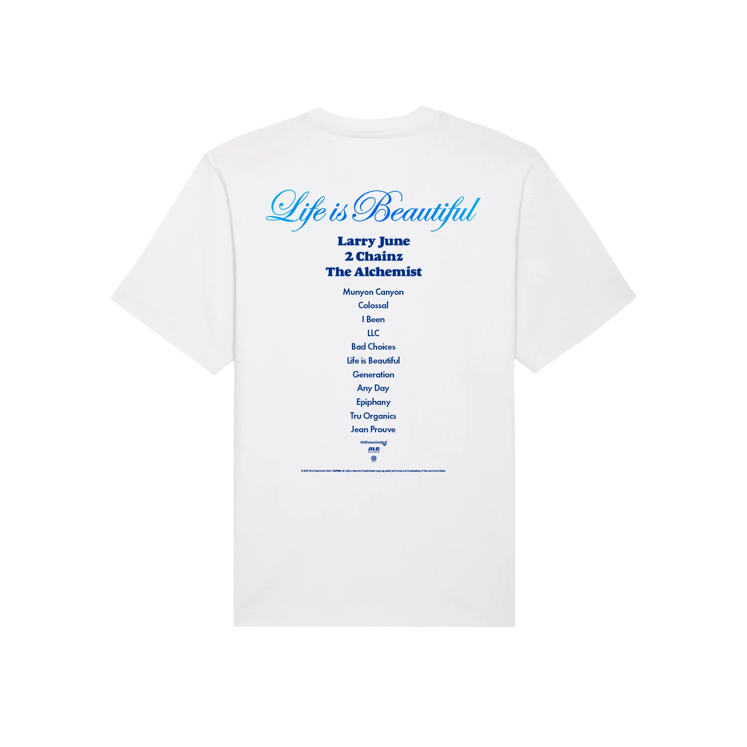 Life is Beautiful Album T-Shirt (White) 2 Life is Beautiful Album T-Shirt (White)