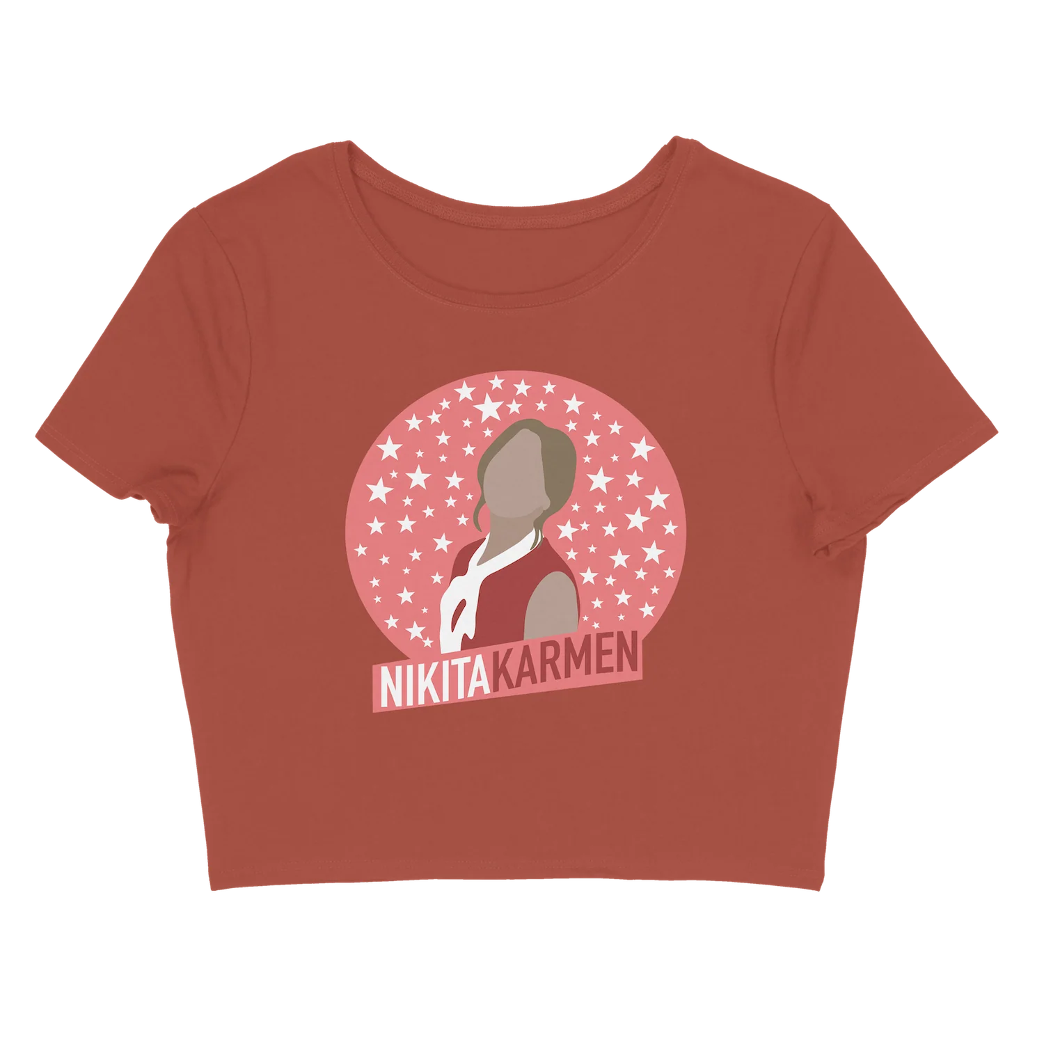 Nikita Karmen - Mauve Crop Tee