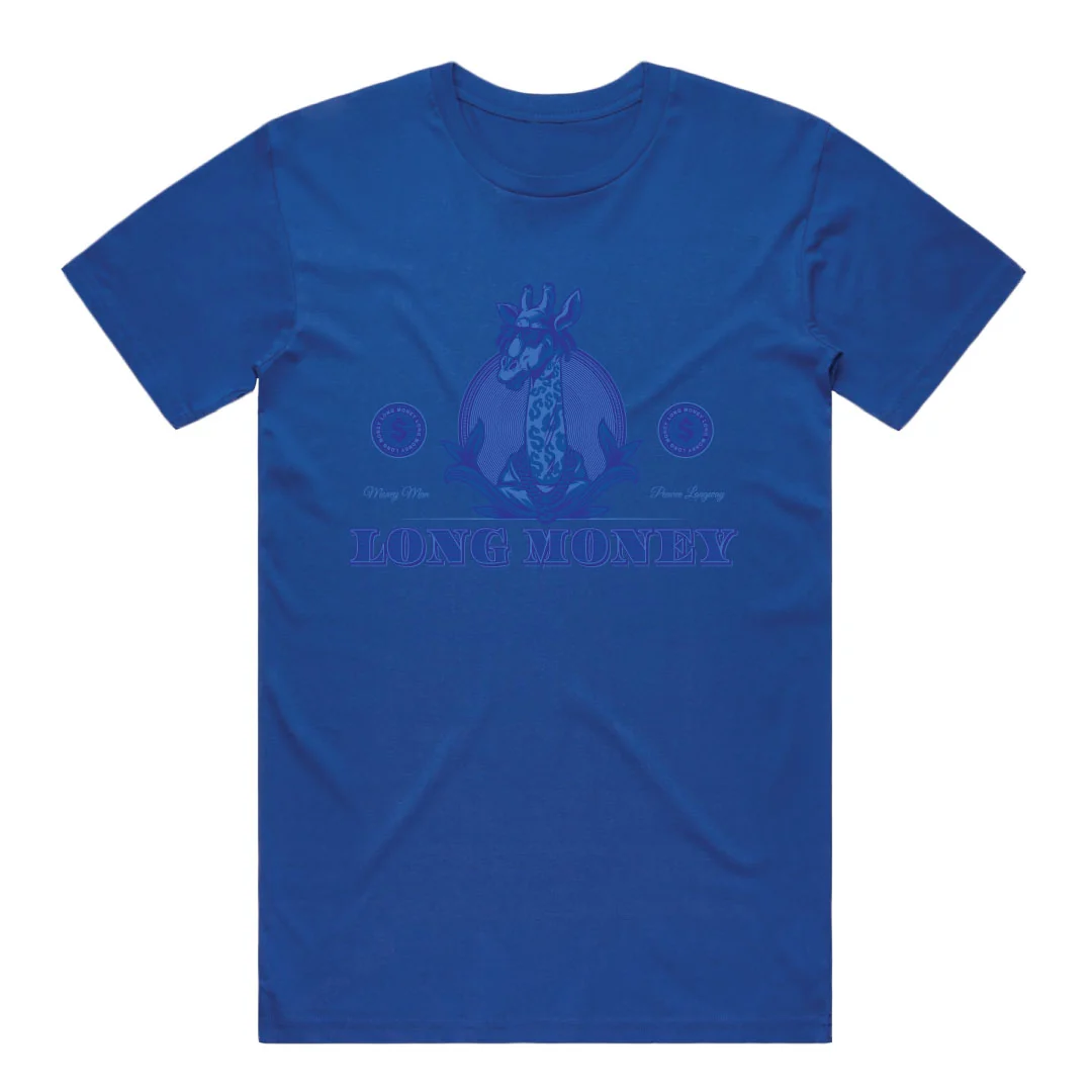 Long Money- Royal Blue Tee